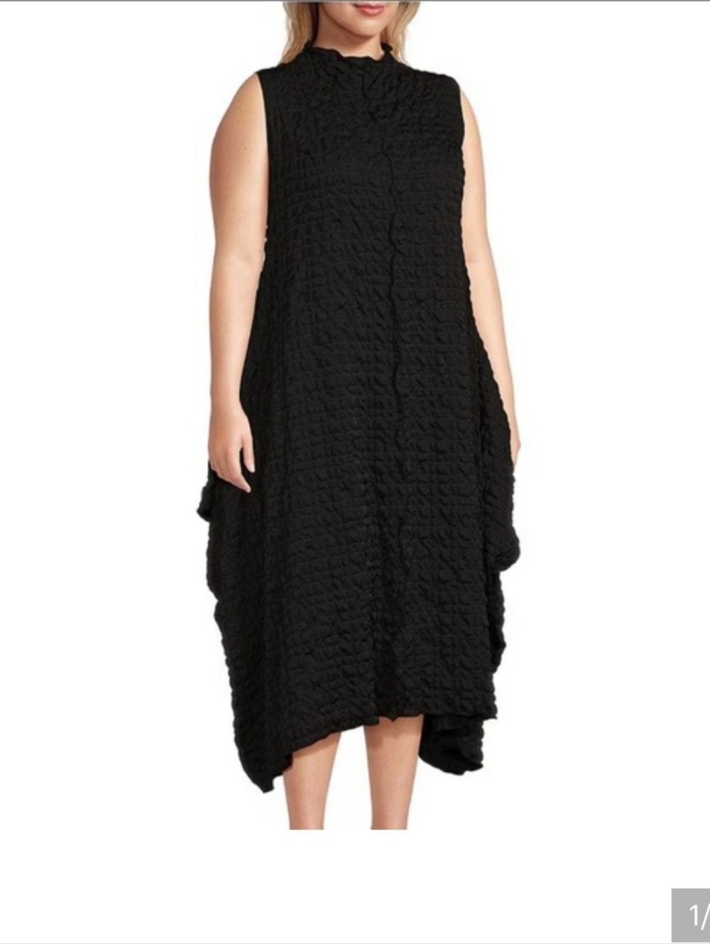 IC Collection HIgh Mock Neck Sleeveless Waistless Tent Dress Size 2X